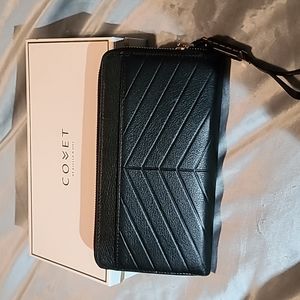 Stella and Dot Mercer Wallet Black Leather